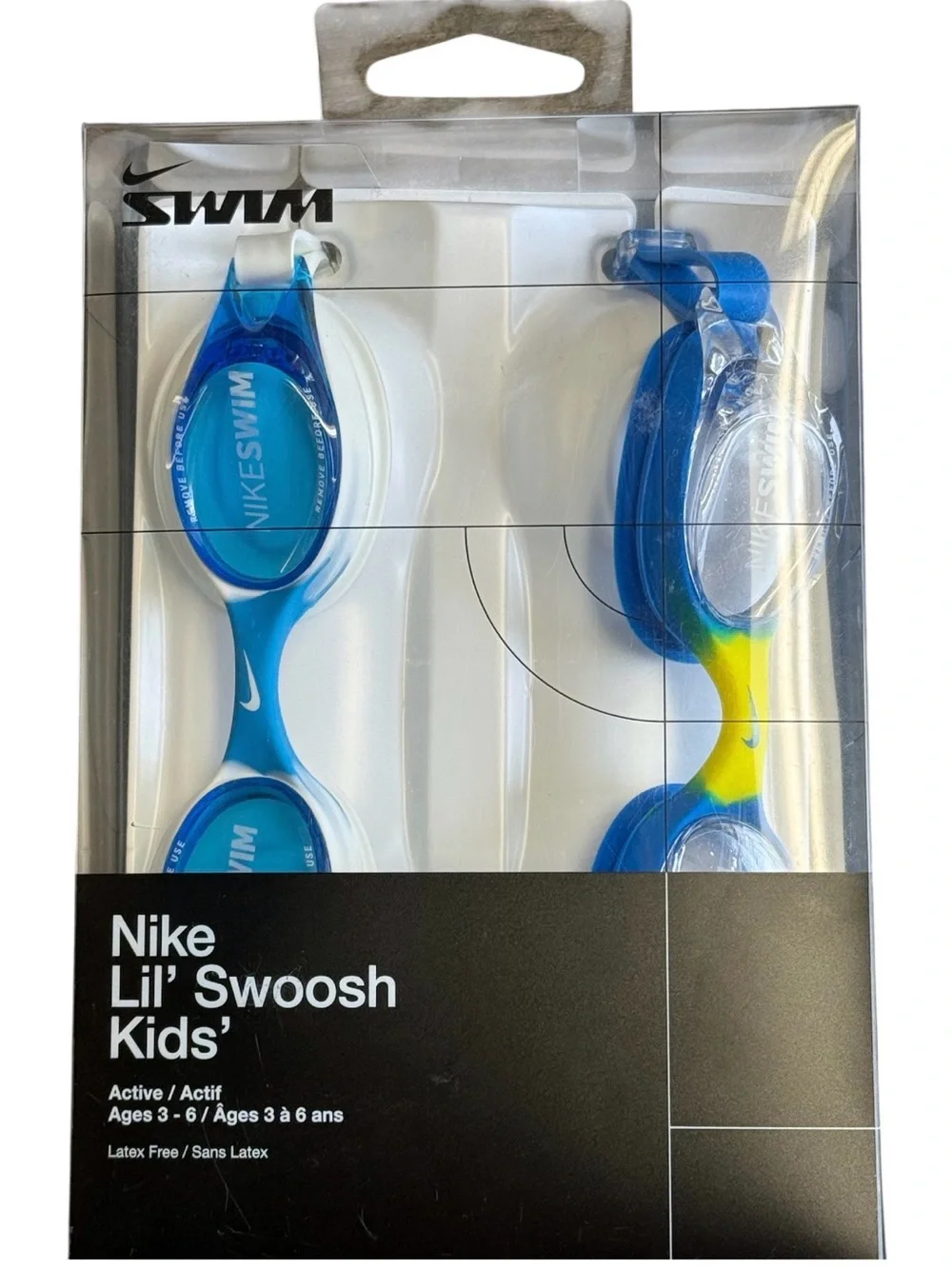 Nike Kids Swim Goggles in Blue and Yellow